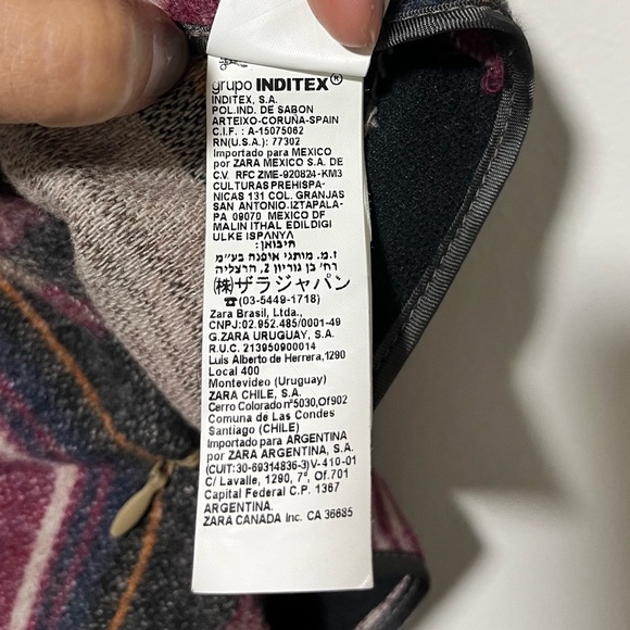 Zara Multicolor Chevron Midi Skirt - Picture 6 of 12